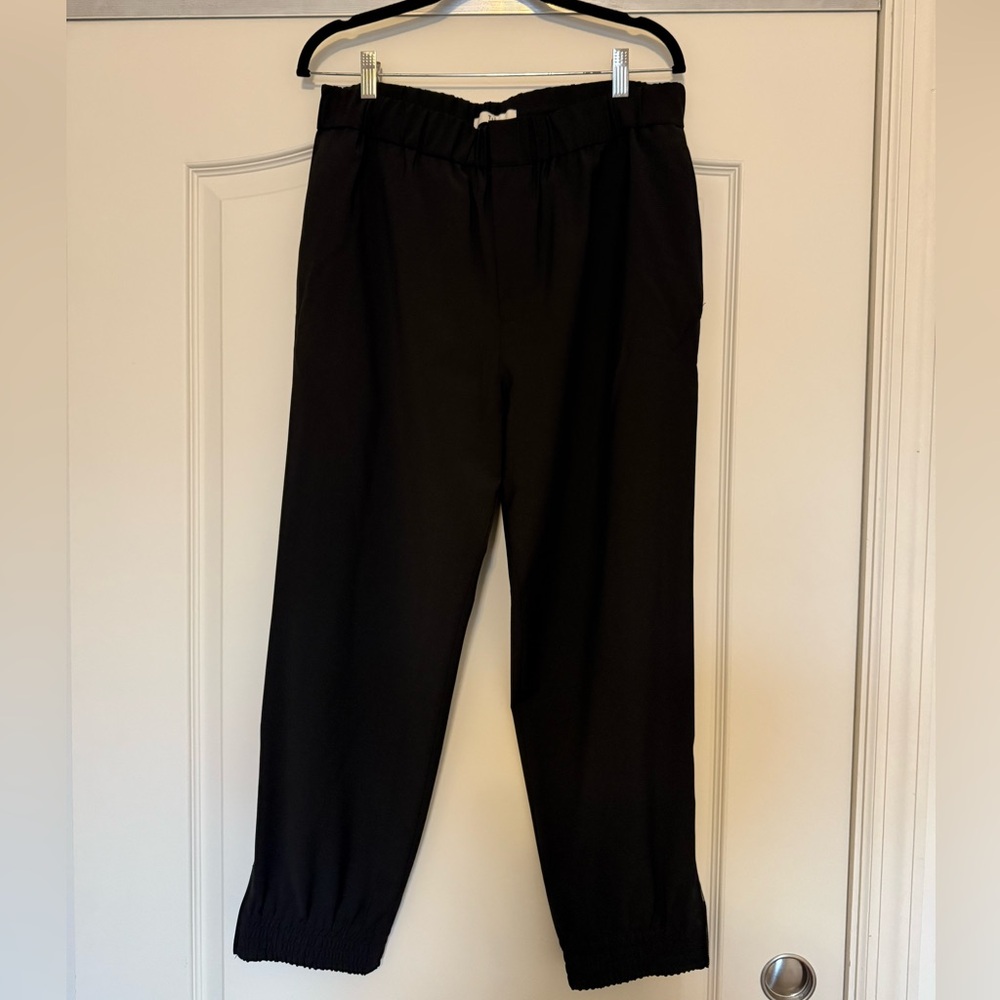 Tibi tropical wool black jogger pants with zips - Picture 2 of 4